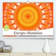 Energie - Mandalas in orange (Premium, hochwertiger DIN A2 Wandkalender 2023, Kunstdruck in Hochglanz)