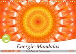 Energie - Mandalas in orange (Wandkalender 2023 DIN A4 quer)
