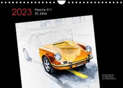 50 Jahre Porsche 911 (Wandkalender 2023 DIN A4 quer)