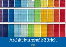 Architekturgrafik Zürich (Wandkalender 2023 DIN A2 quer)
