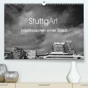 StuttgArt - Impressionen einer Stadt (Premium, hochwertiger DIN A2 Wandkalender 2023, Kunstdruck in Hochglanz)