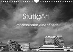 StuttgArt - Impressionen einer Stadt (Wandkalender 2023 DIN A4 quer)