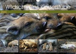 Wildschweins Kinderstube - Freche Frischlinge (Wandkalender 2023 DIN A3 quer)