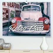 Retro Cars (Premium, hochwertiger DIN A2 Wandkalender 2023, Kunstdruck in Hochglanz)