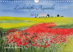 Landschafts-Aquarelle 2023 Roswita Ilona Baumann (Wandkalender 2023 DIN A4 quer)