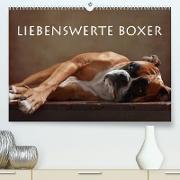 Liebenswerte Boxer (Premium, hochwertiger DIN A2 Wandkalender 2023, Kunstdruck in Hochglanz)
