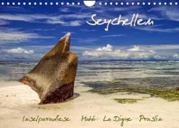 Seychellen - Inselparadiese Mahé La Digue Praslin (Wandkalender 2023 DIN A4 quer)
