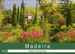 Madeira - Gärten und Quintas (Tischkalender 2023 DIN A5 quer)