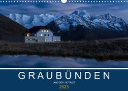 Graubünden - Land der 150 TälerCH-Version (Wandkalender 2023 DIN A3 quer)