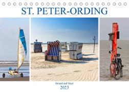 ST. PETER ORDING Strand und Meer (Tischkalender 2023 DIN A5 quer)