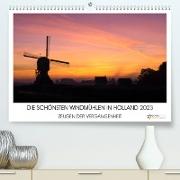 DIE SCHÖNSTEN WINDMÜHLEN IN HOLLAND 2023 (Premium, hochwertiger DIN A2 Wandkalender 2023, Kunstdruck in Hochglanz)