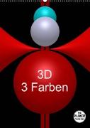 3D - 3 Farben (Wandkalender 2023 DIN A2 hoch)