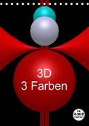 3D - 3 Farben (Tischkalender 2023 DIN A5 hoch)