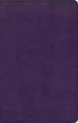 CSB Single-Column Personal Size Bible, Plum Leathertouch