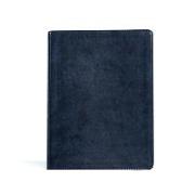 CSB Verse-By-Verse Reference Bible, Navy Leathertouch