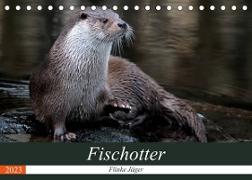 Fischotter, flinke Jäger (Tischkalender 2023 DIN A5 quer)