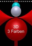 3D - 3 Farben (Tischkalender 2023 DIN A5 hoch)