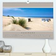 Strandblicke Borkum und Norderney (Premium, hochwertiger DIN A2 Wandkalender 2023, Kunstdruck in Hochglanz)