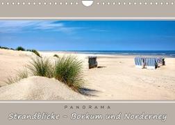 Strandblicke Borkum und Norderney (Wandkalender 2023 DIN A4 quer)