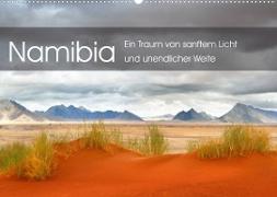 Namibia: Ein Traum von sanftem Licht und unendlicher Weite (Wandkalender 2023 DIN A2 quer)