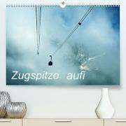 Zugspitze aufi (Premium, hochwertiger DIN A2 Wandkalender 2023, Kunstdruck in Hochglanz)