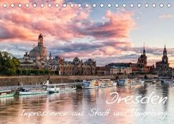 Dresden: Impressionen aus Stadt und Umgebung (Tischkalender 2023 DIN A5 quer)