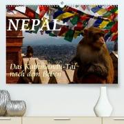 Nepal-Das Kathmandu-Tal nach dem Beben (Premium, hochwertiger DIN A2 Wandkalender 2023, Kunstdruck in Hochglanz)