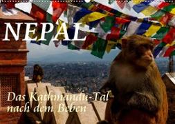 Nepal-Das Kathmandu-Tal nach dem Beben (Wandkalender 2023 DIN A2 quer)