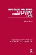 Russian Writers and Soviet Society 1917–1978