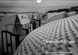 Ostseebad Zingst - Impressionen in Schwarz-Weiß (Wandkalender 2023 DIN A4 quer)