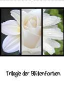 Trilogie der Blütenfarben (Wandkalender 2023 DIN A2 hoch)