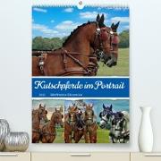 Kutschpferde im Portait (Premium, hochwertiger DIN A2 Wandkalender 2023, Kunstdruck in Hochglanz)