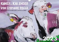 Kunst-Kalender von Stefanie Rogge (Wandkalender 2023 DIN A3 quer)
