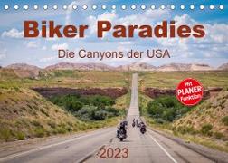 Biker Paradies - Die Canyons der USA (Tischkalender 2023 DIN A5 quer)
