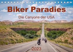 Biker Paradies - Die Canyons der USA (Tischkalender 2023 DIN A5 quer)