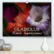 Gladiolus Floral Impressions (Premium, hochwertiger DIN A2 Wandkalender 2023, Kunstdruck in Hochglanz)