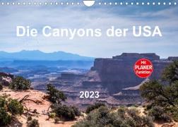 Die Canyons der USA (Wandkalender 2023 DIN A4 quer)