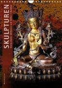 SKULPTUREN Hinduistische Göttinnen und Götter ¿ Buddhas (Wandkalender 2023 DIN A4 hoch)
