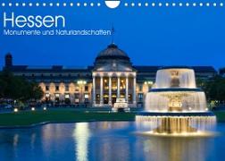 Hessen - Monumente und Naturlandschaften (Wandkalender 2023 DIN A4 quer)