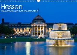 Hessen - Monumente und Naturlandschaften (Wandkalender 2023 DIN A3 quer)