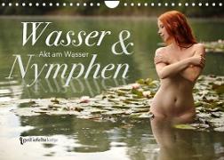 Wasser und Nymphen - Akt am Wasser (Wandkalender 2023 DIN A4 quer)