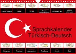 Sprachkalender Türkisch-Deutsch (Wandkalender 2023 DIN A4 quer)
