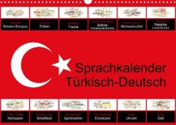 Sprachkalender Türkisch-Deutsch (Wandkalender 2023 DIN A3 quer)