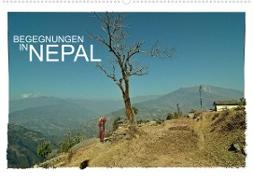 BEGEGNUNGEN IN NEPAL (Wandkalender 2023 DIN A2 quer)
