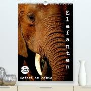 Elefanten. Safari in Kenia (Premium, hochwertiger DIN A2 Wandkalender 2023, Kunstdruck in Hochglanz)