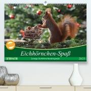 Eichhörnchen-Spaß (Premium, hochwertiger DIN A2 Wandkalender 2023, Kunstdruck in Hochglanz)