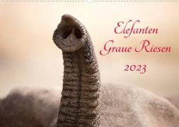 Elefanten - Graue Riesen (Wandkalender 2023 DIN A2 quer)