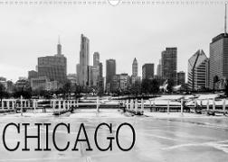 Icy Chicago (Wandkalender 2023 DIN A3 quer)