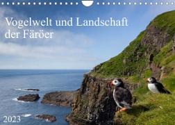 Vogelwelt und Landschaft der Färöer (Wandkalender 2023 DIN A4 quer)