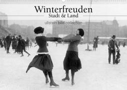 Winterfreuden - Stadt und Land (Wandkalender 2023 DIN A2 quer)